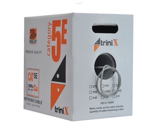 Кабель LAN FTP CAT5E 0.5 CU TRINIX (PVC) 305м