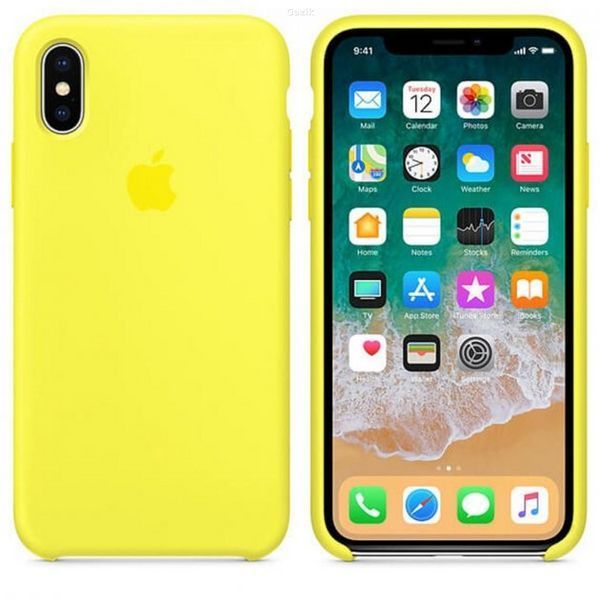 Чохол Silicone Case для iPhone X/XS Yellow