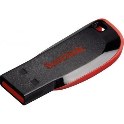 Флеш-накопичувач SANDISK Cruzer Blade 16GB USB 2.0 Black/Red FL016 фото
