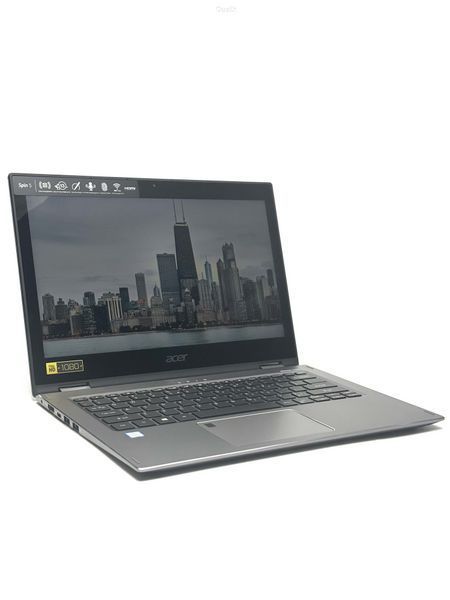 Ноутбук Acer Spin SP513-53N Multitouch Intel Core i5 (i5-8265U) 8 Гб 256 Гб SSD Клас A (NTB0226502) Б/В