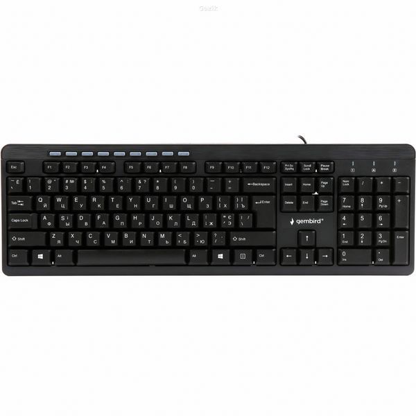 Клавіатура дротова Gembird KB-UM-106-UA USB Black (ENG / RU / UA) KL017 фото