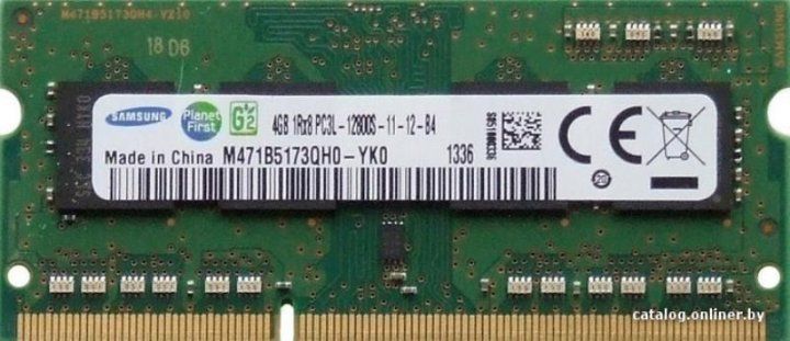 Модуль пам'яті SAMSUNG DDR3L 4 Гб 1600 МГц (M471B5173) вживаний M471B5173QH0-YK0 фото