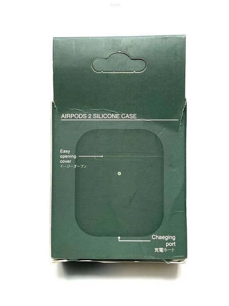 Чохол Silicone Case для Apple AirPods 1/2 Midnight Green (MGSC) AKS024 фото