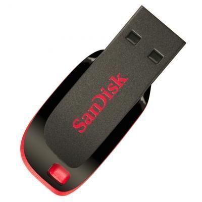 Флеш-накопичувач SANDISK Cruzer Blade 64GB USB 2.0 Black/Red FL018 фото