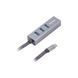 Type-C хаб Maxxter TYPE-C TO GIGABIT ETHERNET, 3 PORTS USB 3.0 (NECH-3P-02)