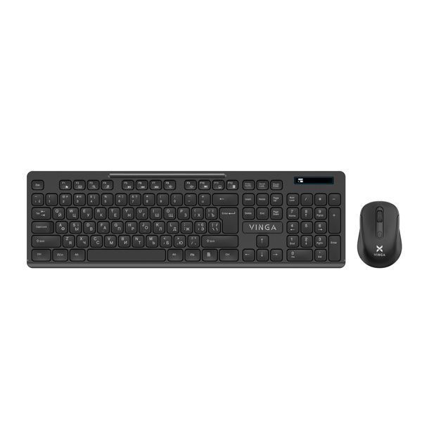 Комплект бездротовий Vinga KBSW-100 Wireless 2.4GHz Black (ENG / RU / UA) KM011 фото