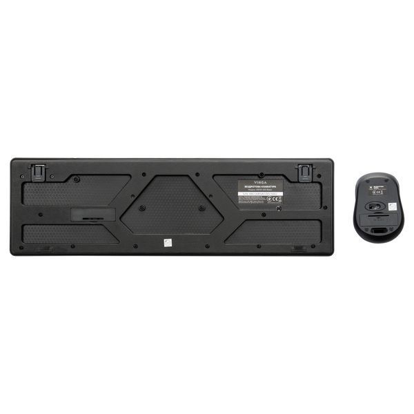 Комплект бездротовий Vinga KBSW-100 Wireless 2.4GHz Black (ENG / RU / UA) KM011 фото