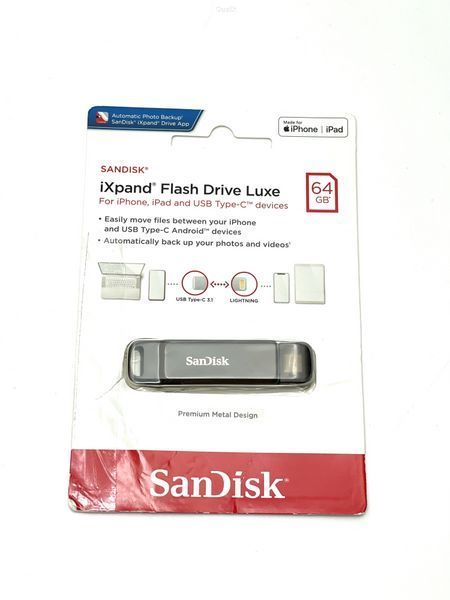 Флешка USB SanDisk iXpand Luxe 64GB Black/Silver (OpenBox)