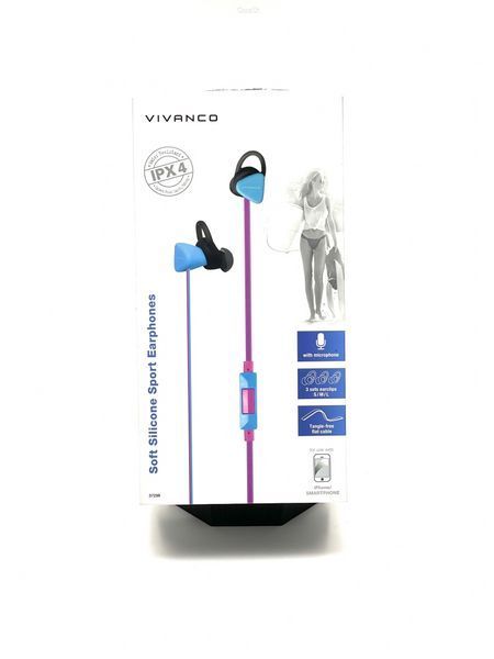 Навушники дротові Vivanco SPX 60 Sport Rose/Blue (вживані)