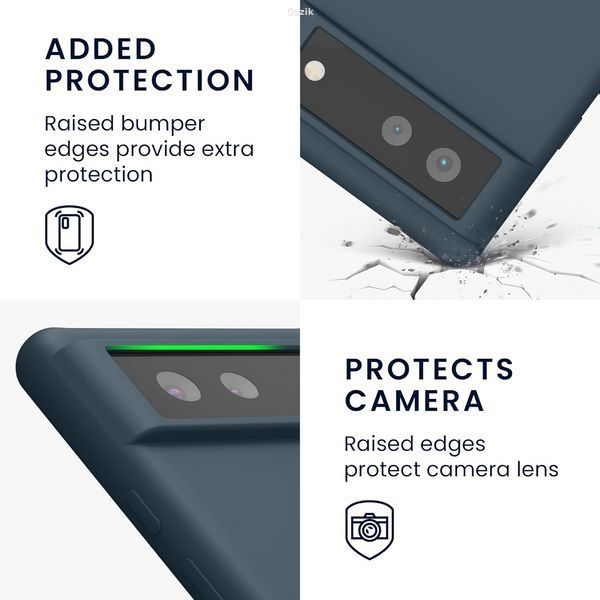 Чохол-накладка kwmobile для Google Pixel 6 Dark slate