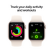 Смарт-годинник Apple Watch SE 3 (2025) GPS 40mm Starlight Aluminium Case S/M (MEH34RK/A)