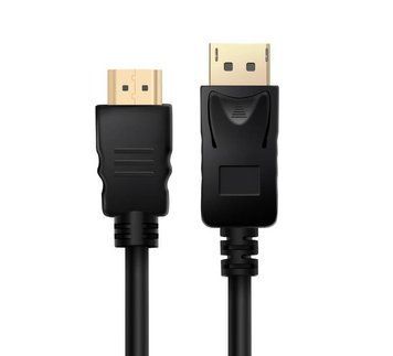 Кабель мультимедійний DisplayPort to HDMI 1,8 м ProLogix Чорний (PR-DP-HDMI-P-02-30)