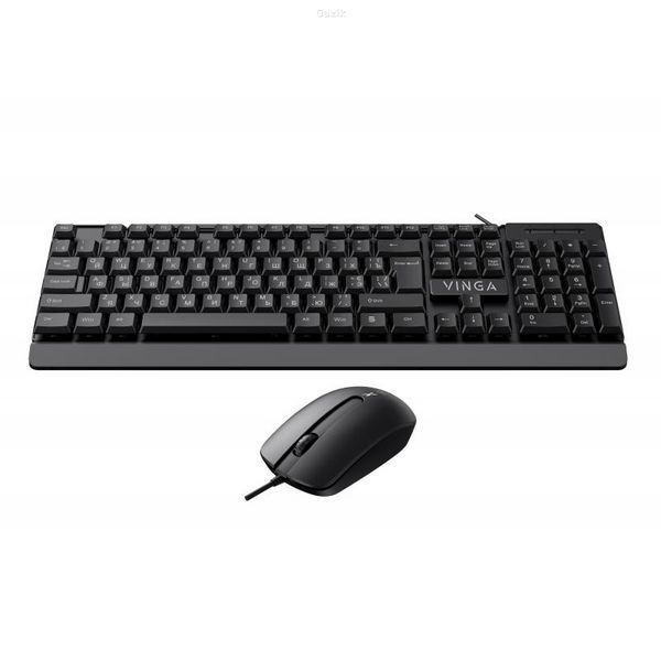 Комплект дротовий Vinga KBS-270 USB Black (ENG / UA)