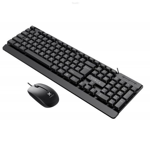 Комплект дротовий Vinga KBS-270 USB Black (ENG / UA)