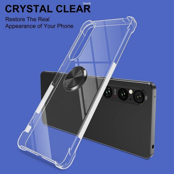 Чохол-накладка з кільцем STARRYNOVA для Sony Xperia 1 V Transparent