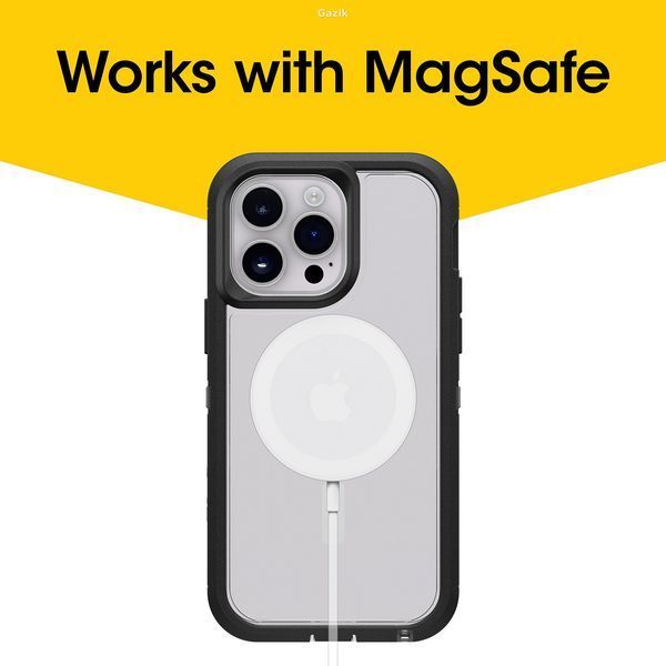 Протиударний чохол OtterBox Defender XT MagSafe до iPhone 14 Pro Max Black Crystal