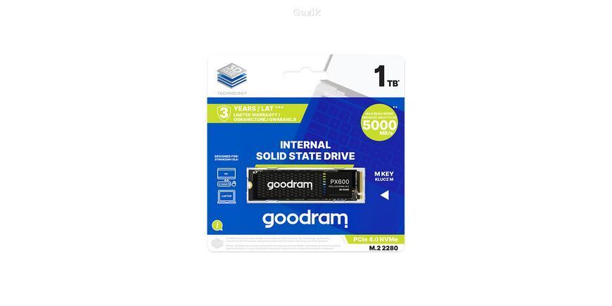 Накопичувач SSD Goodram PX600 500 Гб M.2 NVMe 3D NAND (TLC)
