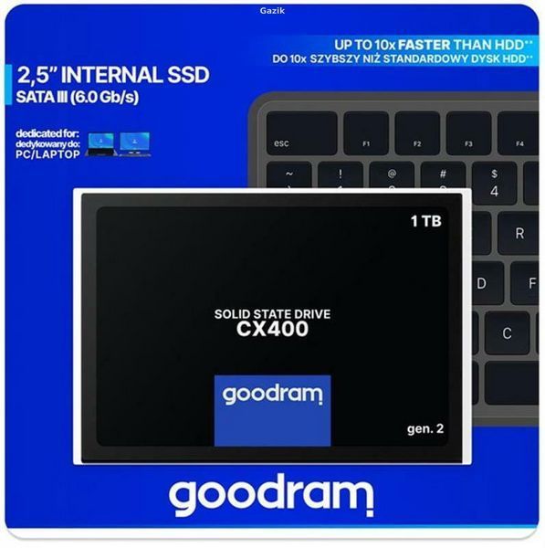 Накопичувач SSD Goodram CL400 1 Тб 2,5" SATA III 3D NAND (TLC)