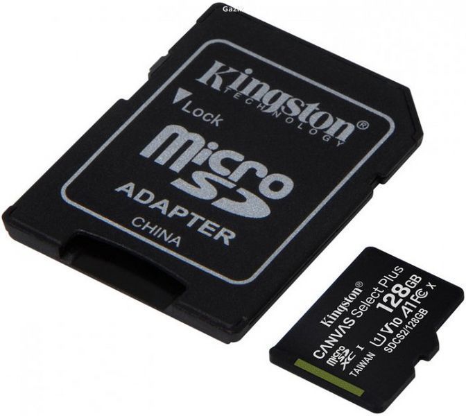 Карта пам'яті Kingston microSDHC 128GB Class 10, UHS-I (SDCS2)