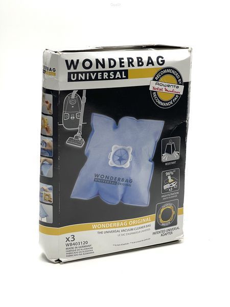 Класичний вакуумний мішок Wonderbag WB403120 для пилососів Rowenta (3 шт)
