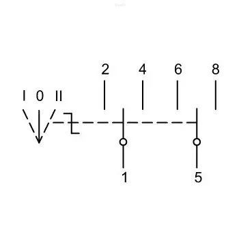 Перемикач навантаження Tracon Electric SVK2-63 I-0-II 2P 63A 230V AC