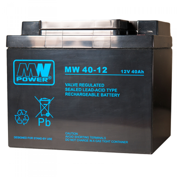 Акумулятор AGM MW 40Ah 12V 6-9 років служби M6