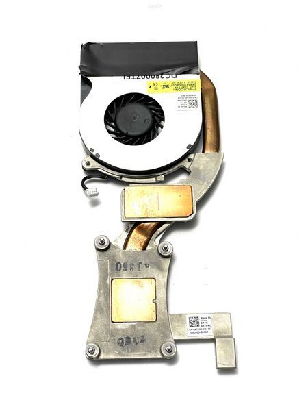 Система охолодження, мідна трубка з вентилятором для ноутбука Dell Latitude E6410 4 Pin (вживаний)