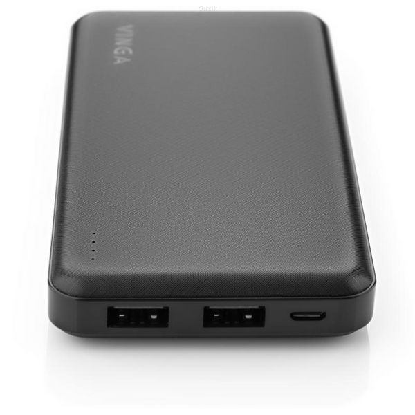 Портативний акумулятор універсальний Vinga 10000 mAh Black