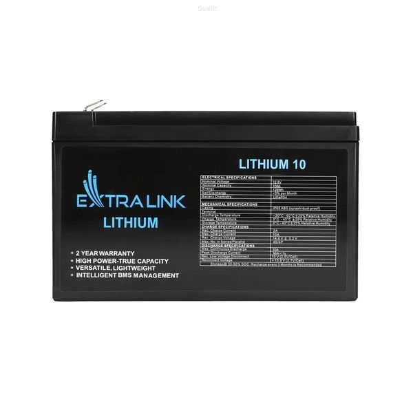Акумуляторна літієва батарея EXTRALINK LIFEPO4 12.8V 10AH, BMS