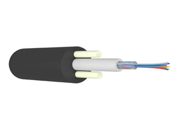 Оптичний кабель підземної прокладки, броньований, з центральною трубкою EXTRALIGHT (1.5kN) 12F