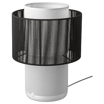 SYMFONISK Лампа / колонка з wifi, тканинний абажур