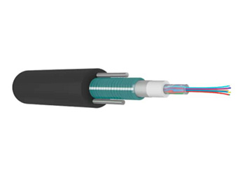 Оптичний кабель підземної прокладки, броньований, з центральною трубкою (1.5kN) 16F