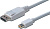 Кабель мультимедійний DisplayPort to mini-DisplayPort 1 м Digitus Білий (AK-340102-010-W)  CB004